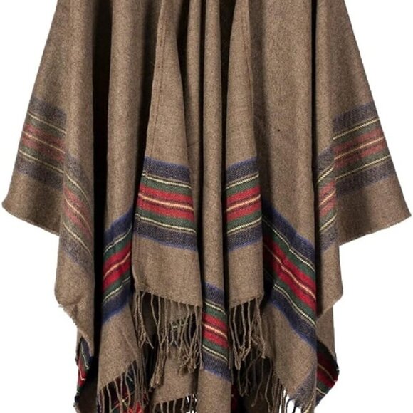 Other - Poncho Capes with Hood Pashmina Cardigans Blanket Shawls with Tassels